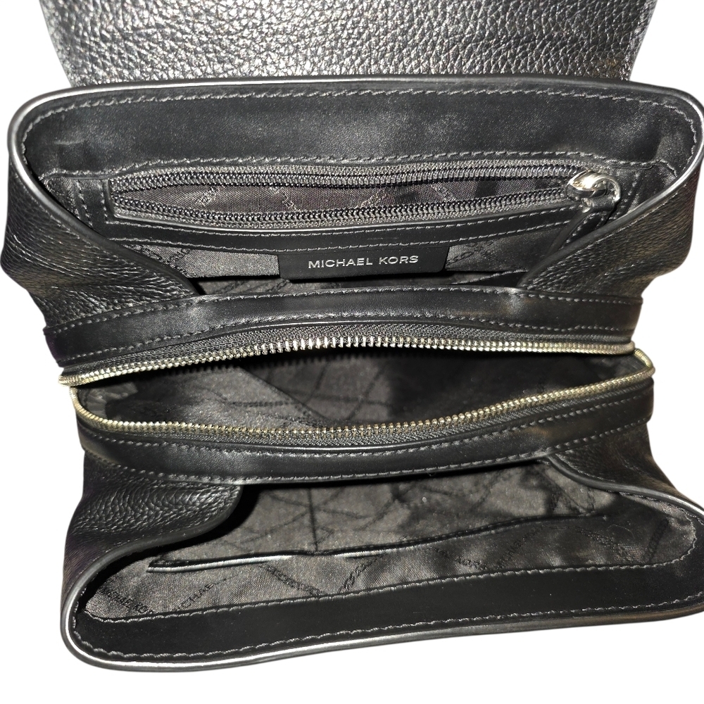 Michael Kors Raven Medium Leather Backpack - Picture 8 of 9